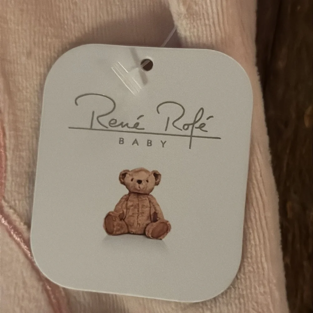 Rene Rofe Baby Owl Velour Outfit NWT